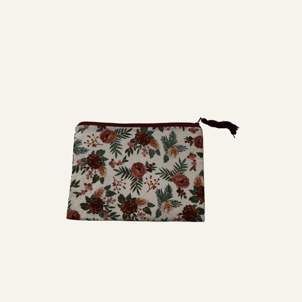 XL Zippered Hand-Sewn Pouch