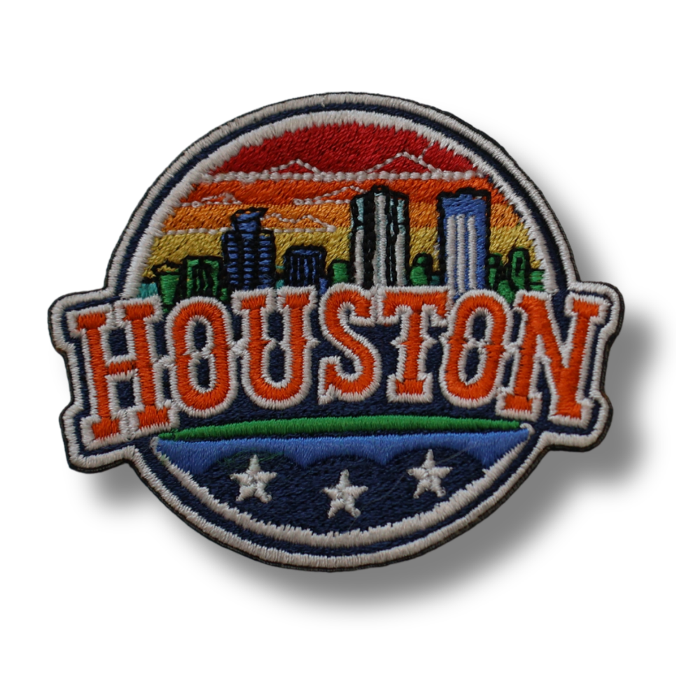 Vibrant Houston Skyline Patch