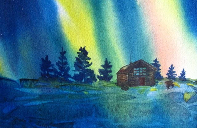 Northern Lights at Cabin