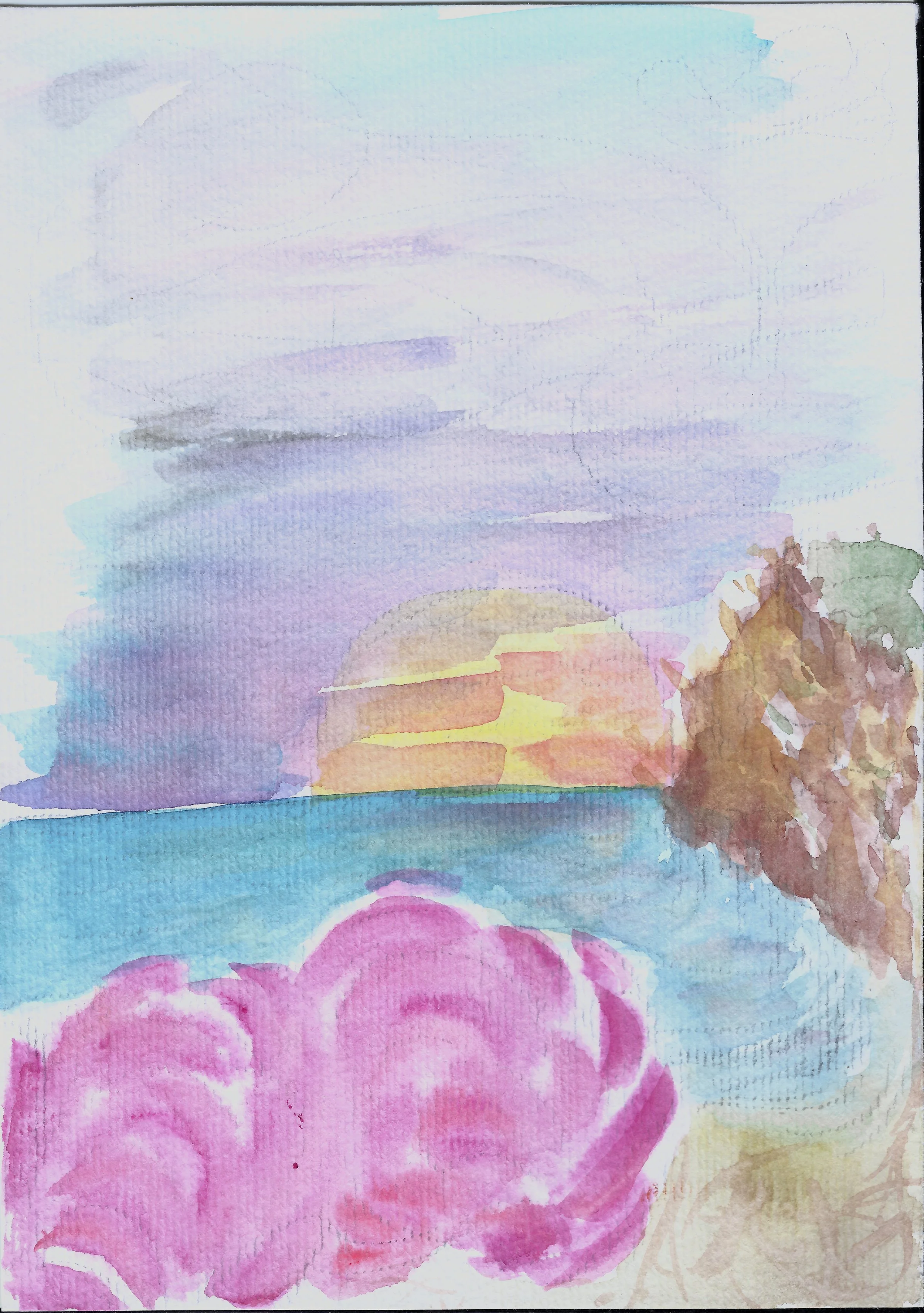 Two Flowers on the Beach
