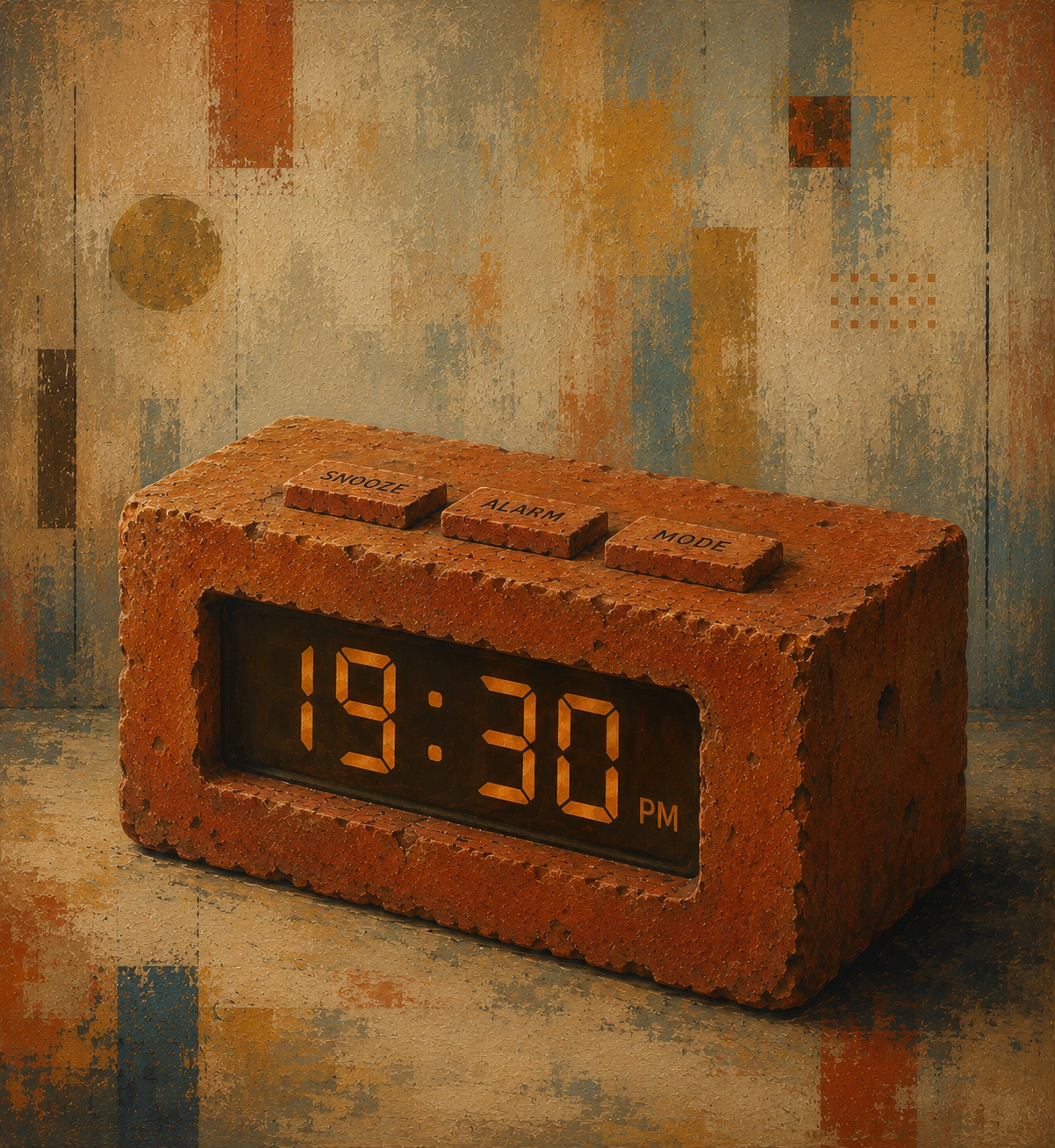 Brick Dock Clock