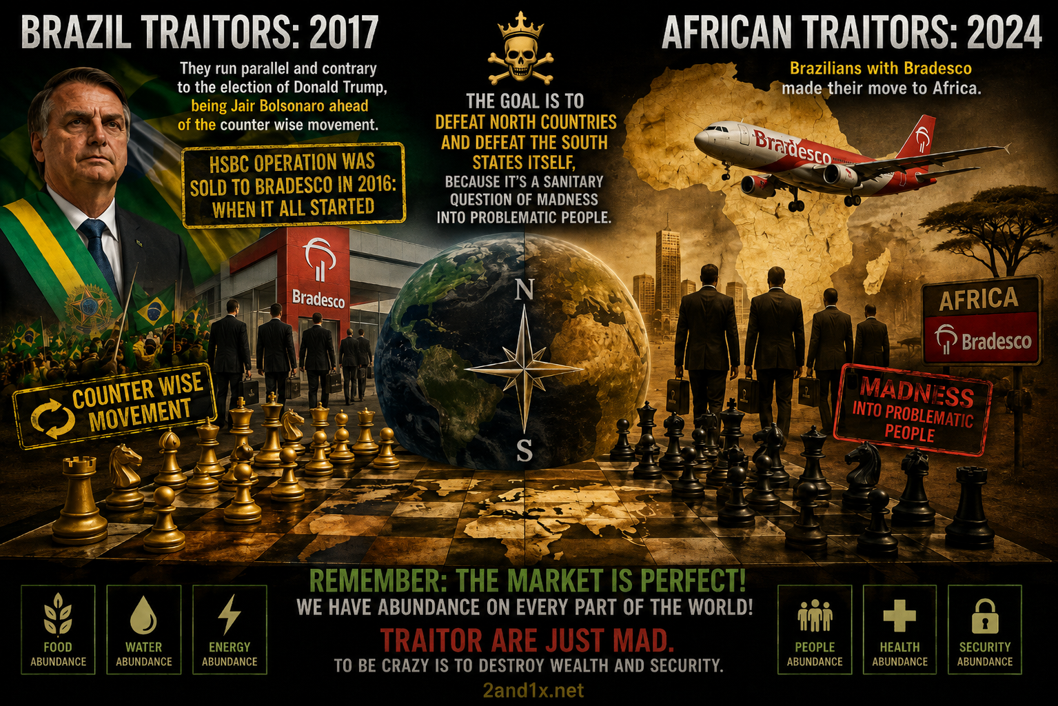2017 Brazil Traitors Story and 2024 Brazil into Africa Traitors Story.