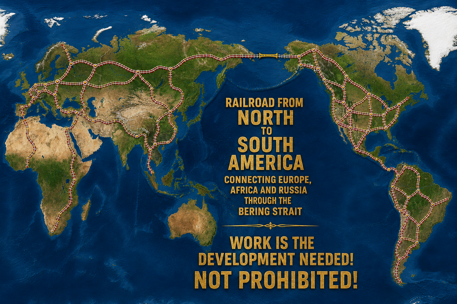 Bering Strait - The North South America Railroad