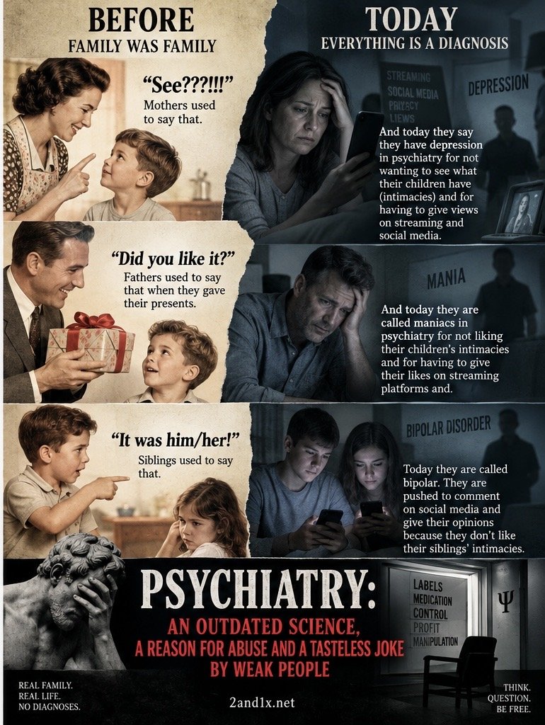 Psychiatry into families and digital economy