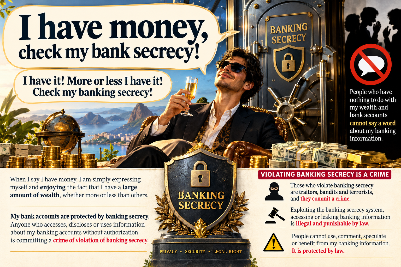 Banking Secrecy against their questioning of poor or rich