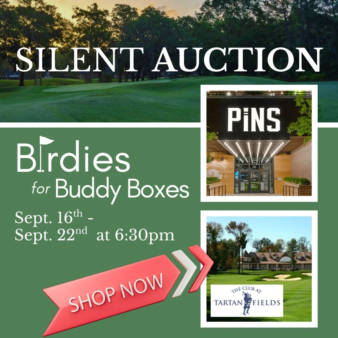 The 3nd Annual Birdies for Buddy Boxes Silent Auction starts now!! Check out all the great items and support our Buddy Box program with your bid! Bidding is open through Monday, Sept. 22nd at 6:30pm. 

(Link in bio)