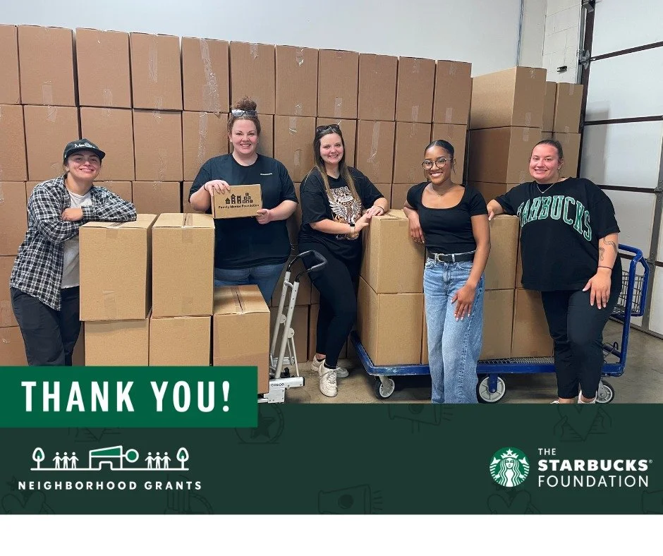 We are excited to share that Starbucks Partners (employees) from Starbucks Reynoldsburg nominated us to receive a grant from The Starbucks Foundation! This grant will provide 400 Buddy Boxes (1600 meals) for hungry children in Franklin County. In add