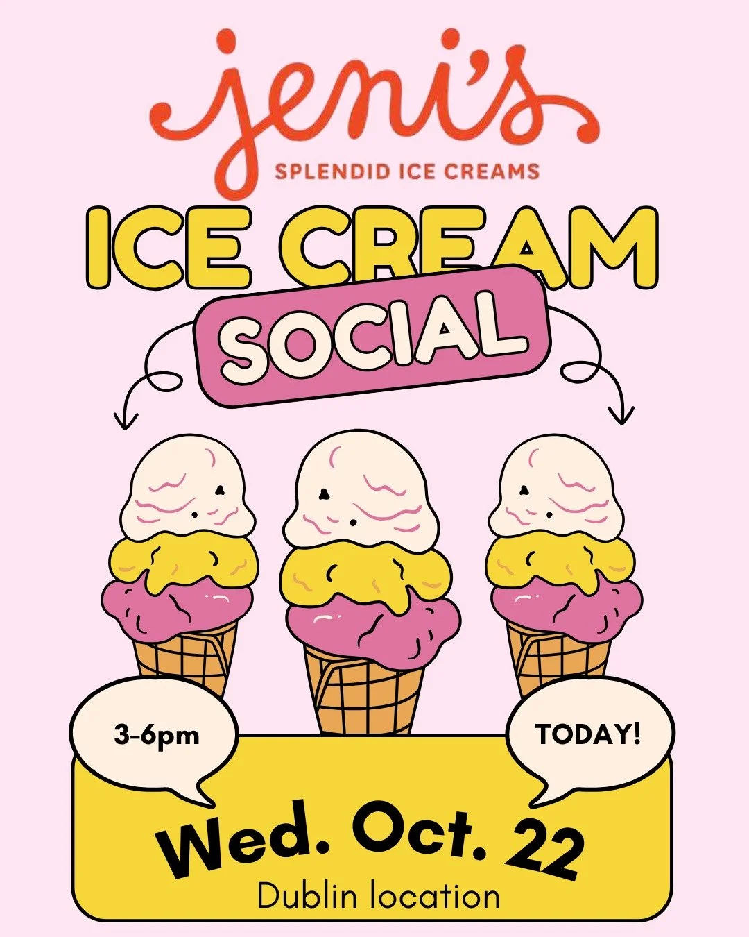 &middot;
Join us today from 3&ndash;6 PM at Jeni's Splendid Ice Creams, Dublin location, 1W. Bridge St.

25% of all sales will support our efforts to provide weekend meals for children in need right here in our community.

Enjoy a sweet treat while m