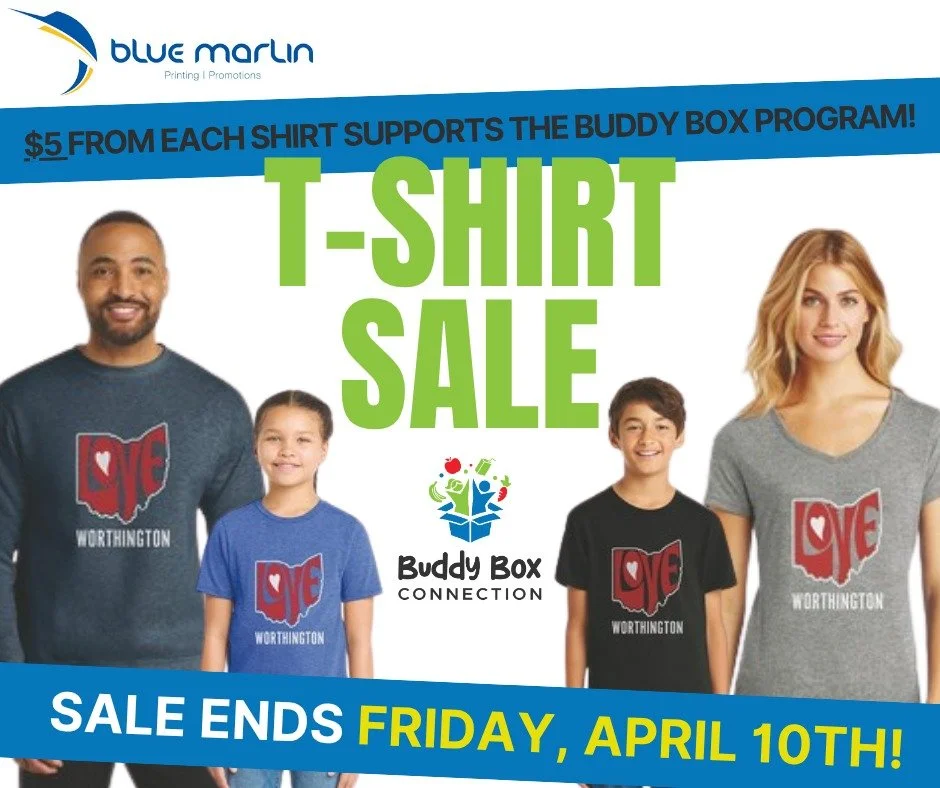 The countdown is on&mdash;just 5 days left! ⏳

Have you ordered your Love Worthington t-shirt yet? Every shirt spreads a little more love&mdash;$5 from each purchase goes straight to Buddy Box Connection, helping provide a Buddy Box to a child in nee