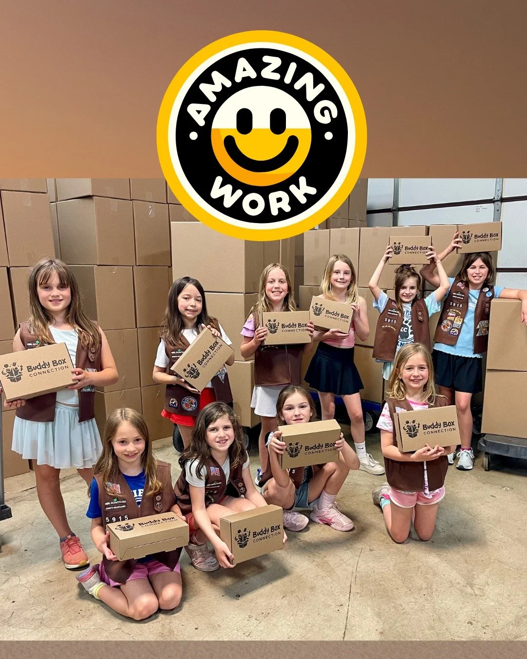 Another great group of kids making a difference for their peers!

Brownie Troop #5915 from Bluffsview Elementary School packed an incredible 420 Buddy Boxes last night! The troop also brought a monetary donation and food to help fill our boxes.

We'r