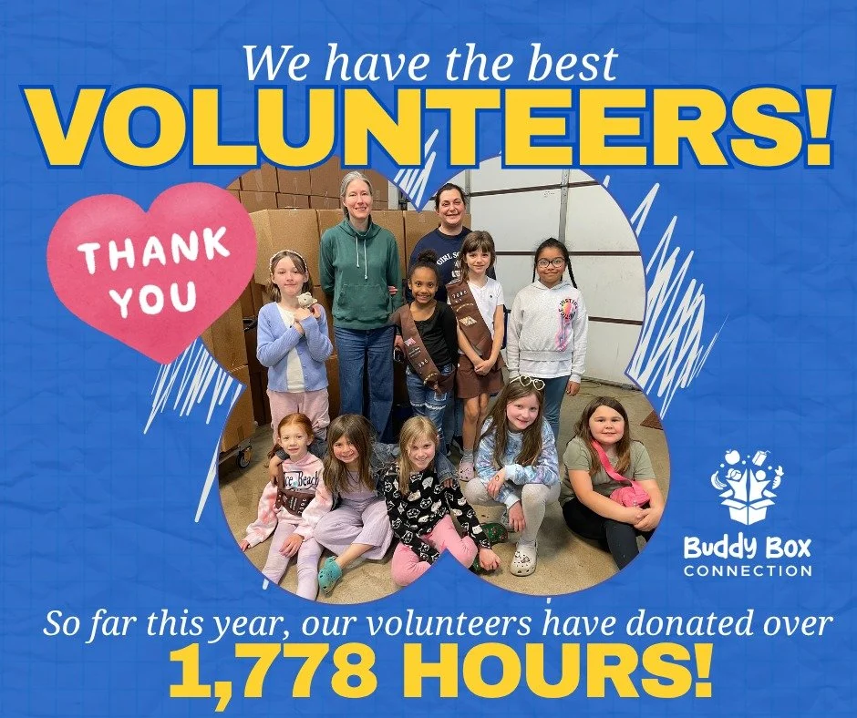 We are keeping the celebration going for National Volunteer Month and the incredible impact of our volunteers. We&rsquo;re grateful for each and every one of you&mdash;thank you!

#buddyboxes #nationalvolunteermonth
