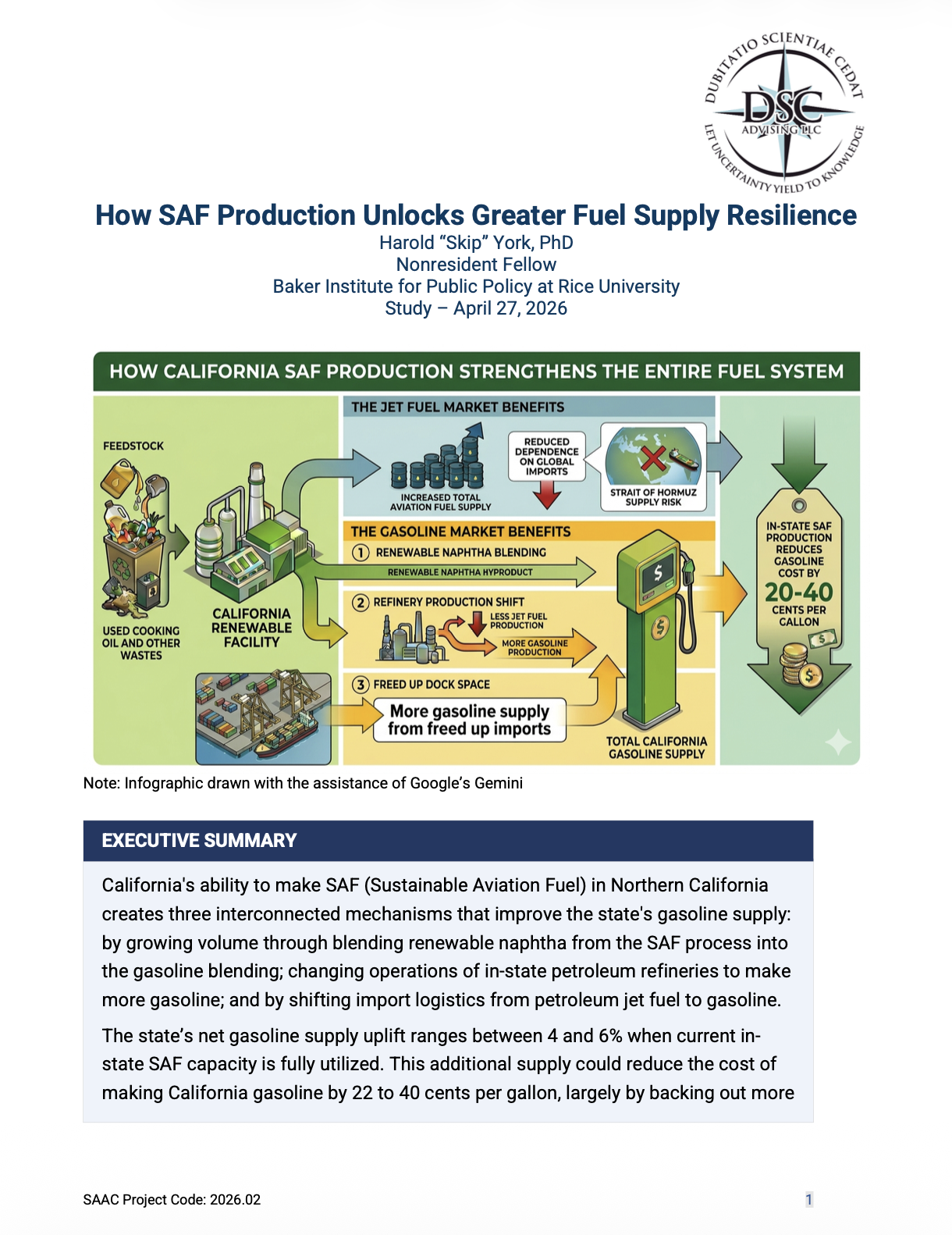 Harold “Skip” York, PhD: How SAF Production Strengthens Fuel Supply Resilience