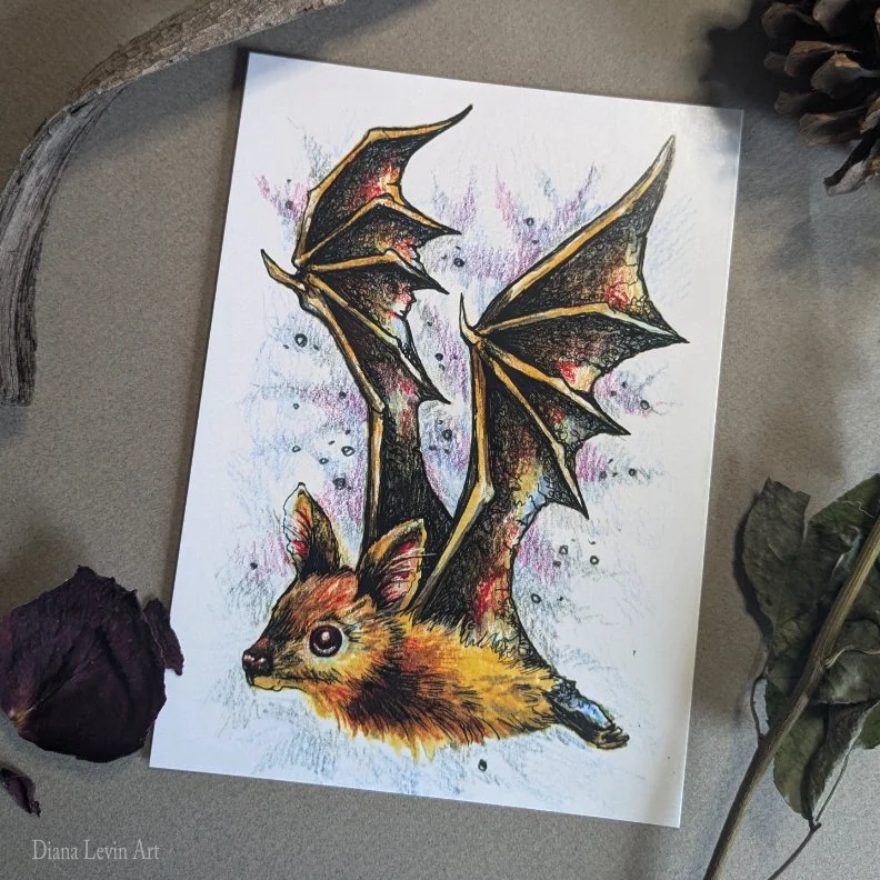 Gizmit Bat 5" x 7" Art Print