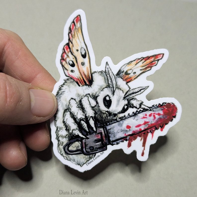 Murder Moth - 3"  Sticker