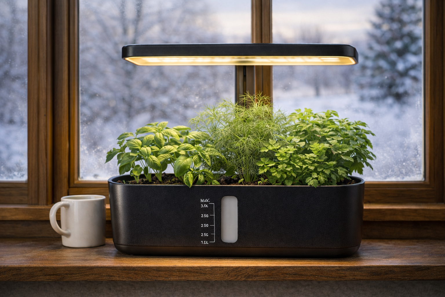 How to Grow Fresh Herbs Indoors in Winter (Even Without Sunlight)