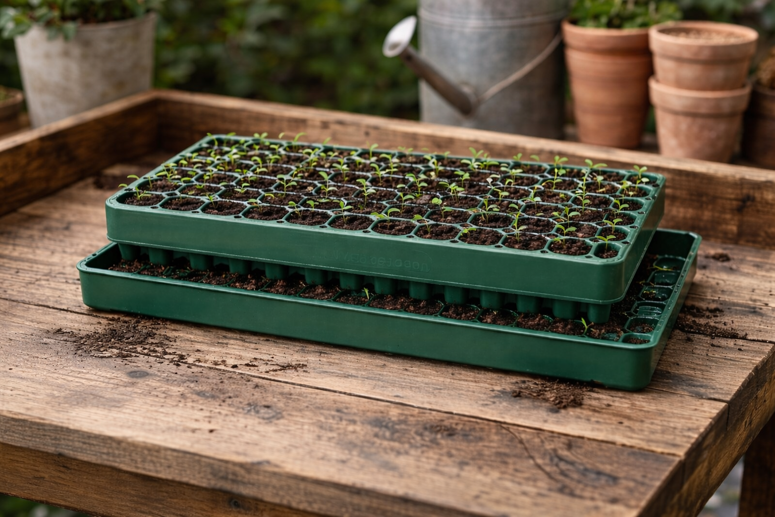 Indoor Seed Starting Setup: Bottom Watering 10x20 Seed Tray Guide for Beginners