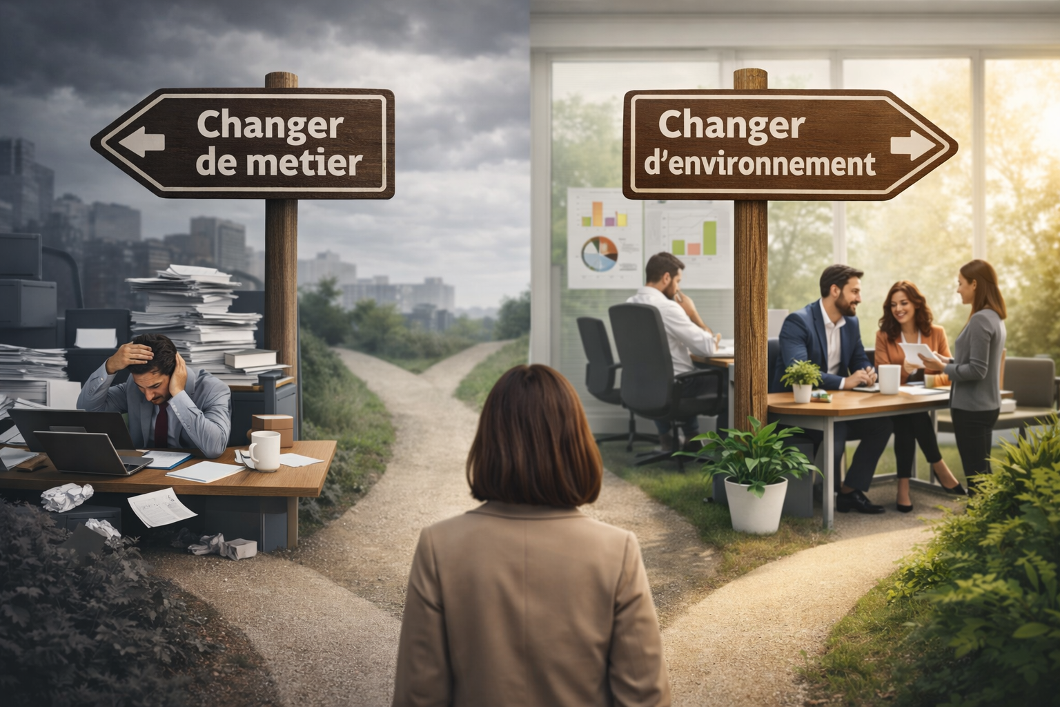 Changer de métier ne suffit pas toujours : pourquoi l’environnement de travail change tout