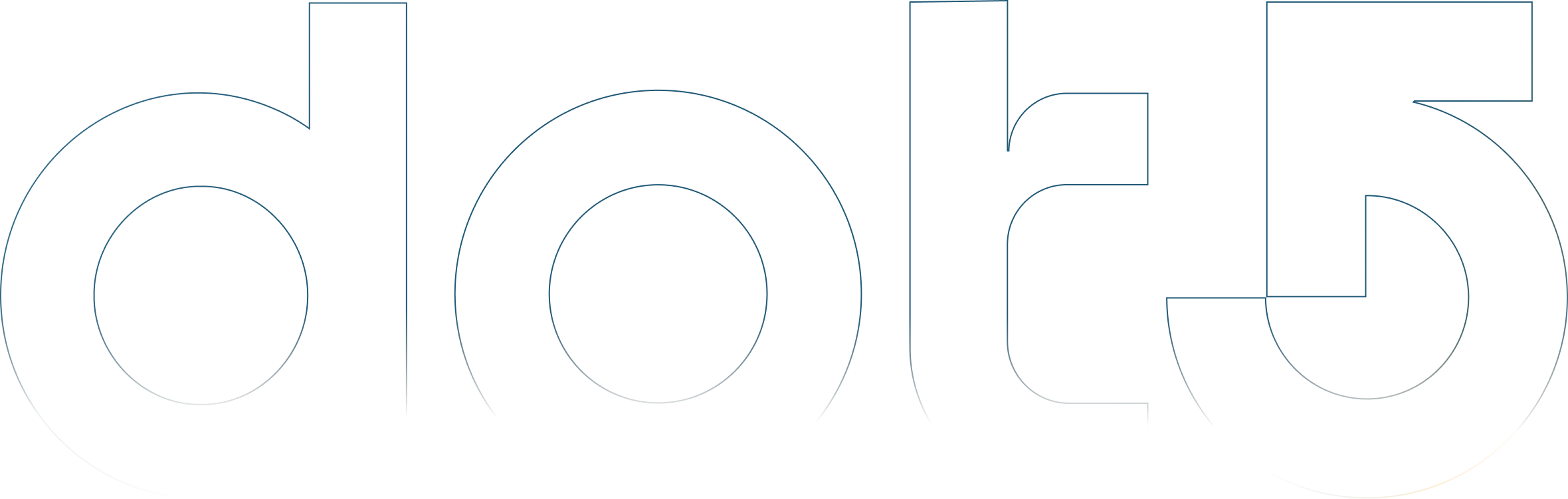The word "dot5" written in a stylized, outlined font with a black background.