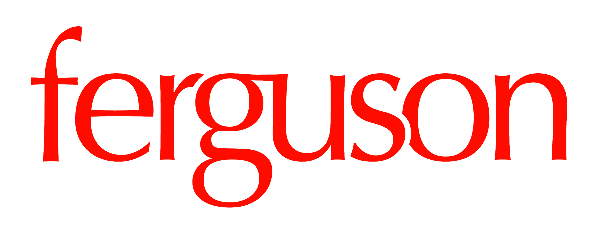 The word "Ferguson" written in red on a black background.