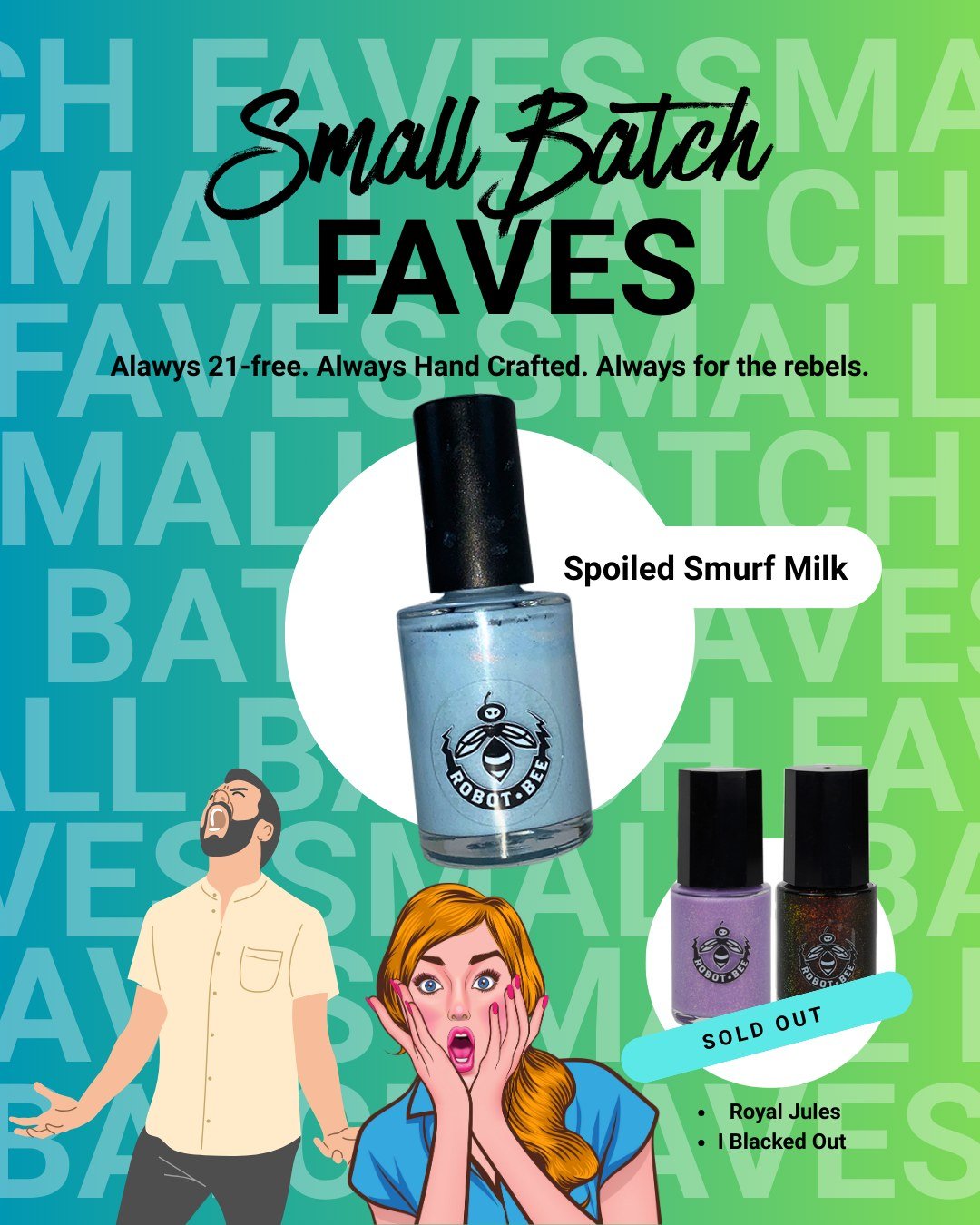 Small batch = one of a kind ✨ Between hard-to-find ingredients &hellip; and sometimes Heather just forgets the formula after the creative chaos 😅 Some shades are truly once in a lifetime 🐝 #SmallBatchBeauty #LimitedEditionNails #IndieNailPolish #Ha