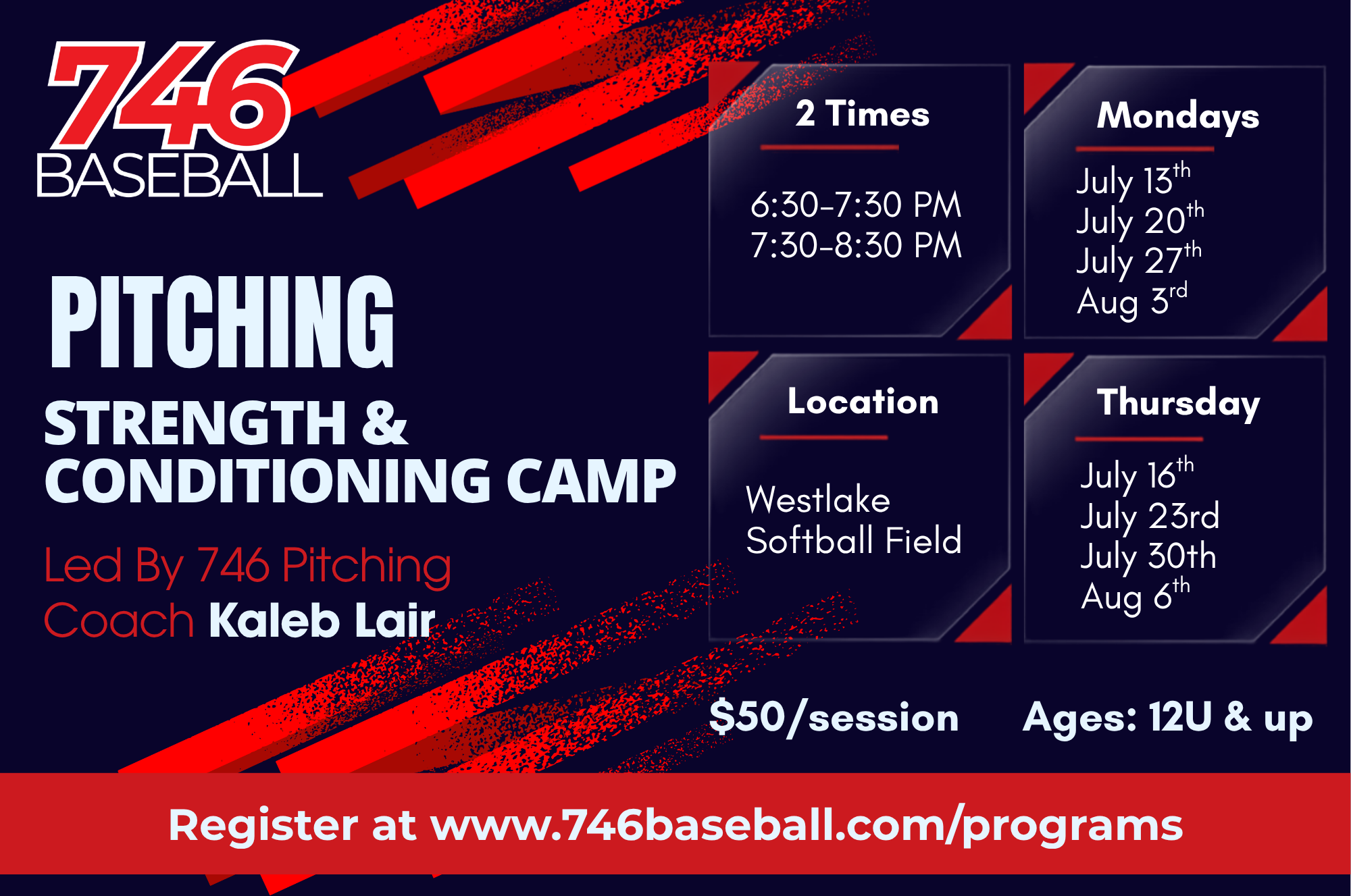 Pitching Strength and Conditioning Camp - Lair
