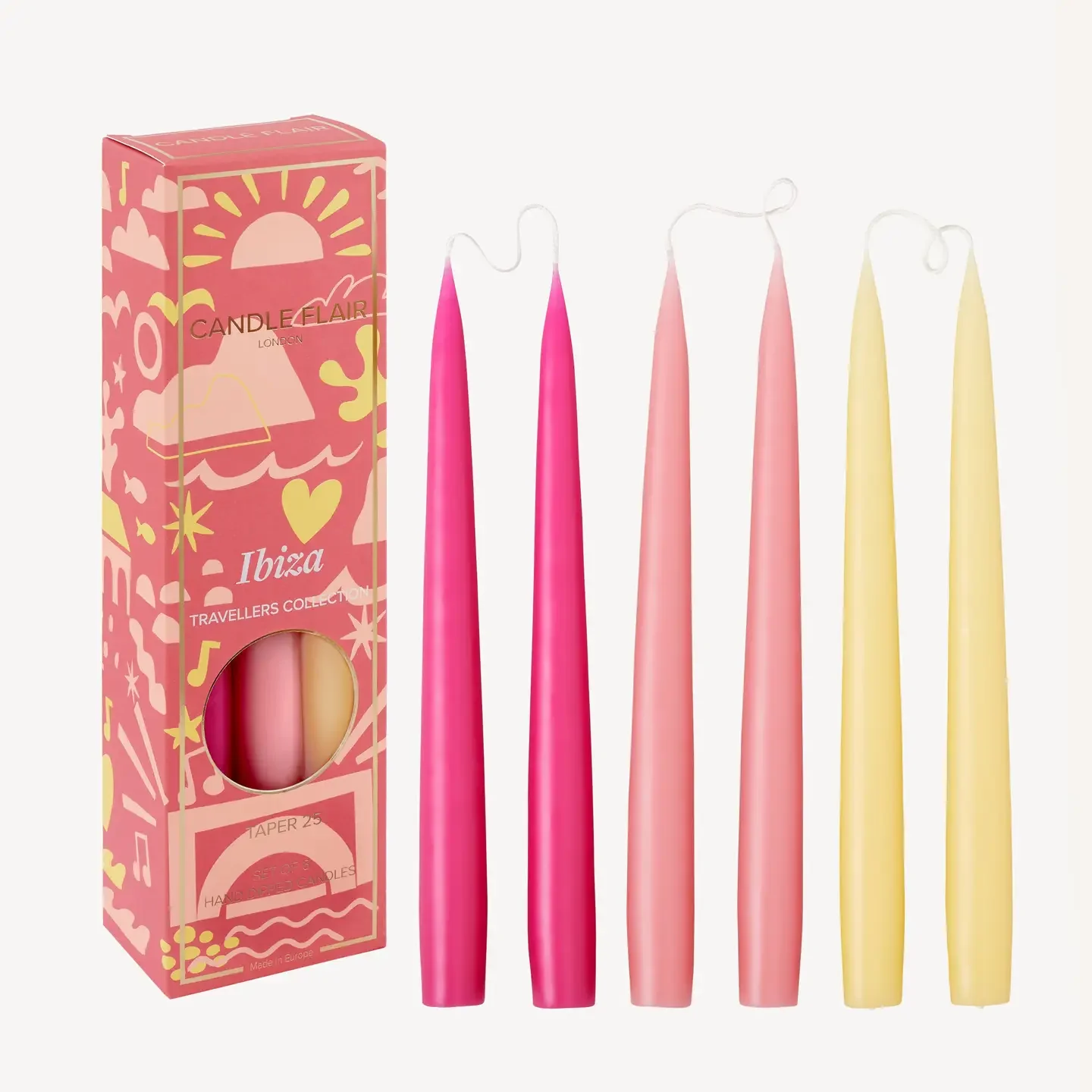 Candle Flair Box of 6 Candles - Travellers Collection - Ibiza