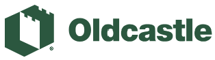 Oldcastle logo featuring a green castle outline and the company name in green text.