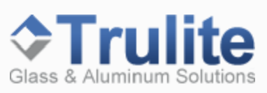Trulite logo with the words 'Glass & Aluminum Solutions' underneath