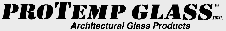 Logo for Proteum Glass Inc., an architectural glass products company.