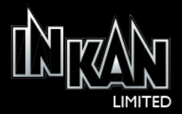 Logo of Inkan Limited in stylized black and white text.