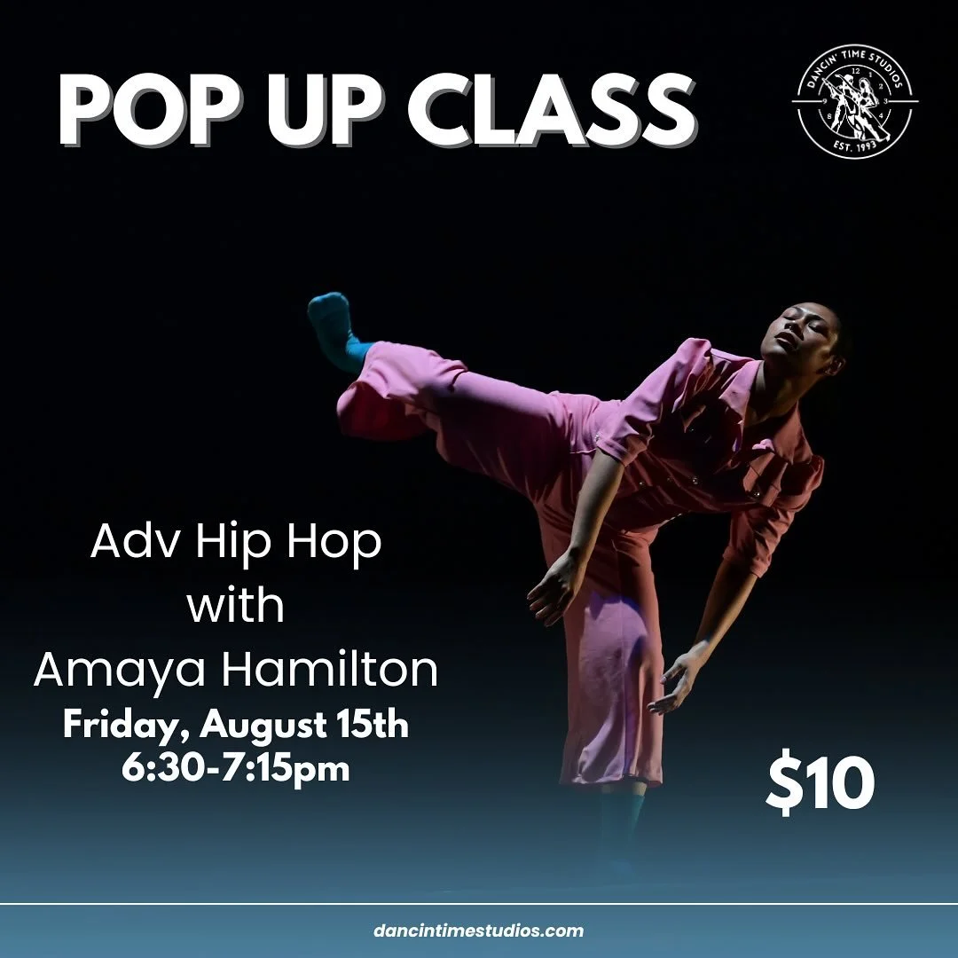 Surprise! Pop up class TONIGHT at 6:30pm! Last chance to catch @amayaahamilton this summer ✨