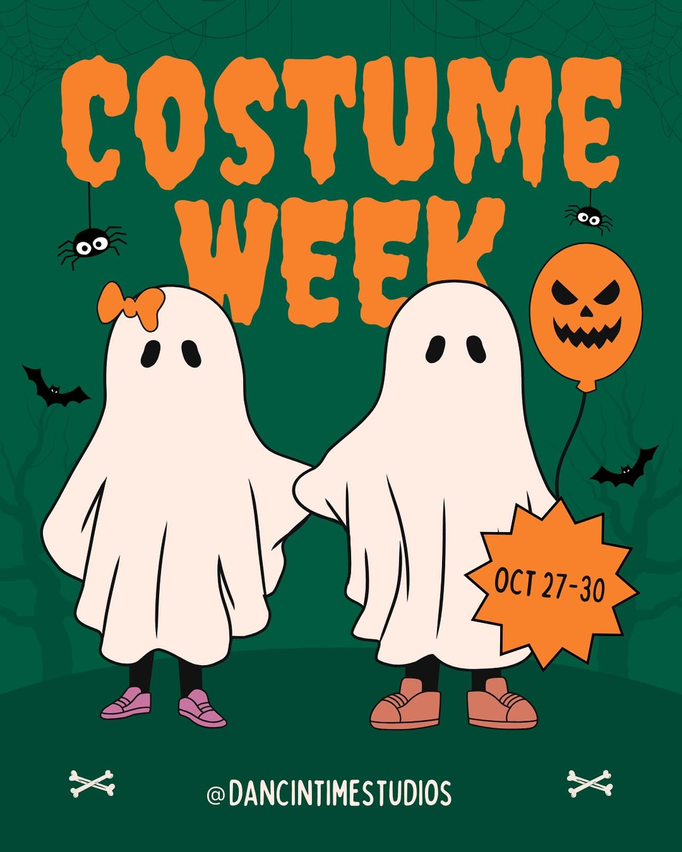 👻 It&rsquo;s Costume Week at the studio! We can&rsquo;t wait to see your spooky, sparkly, and silly looks on the dance floor! 🎃