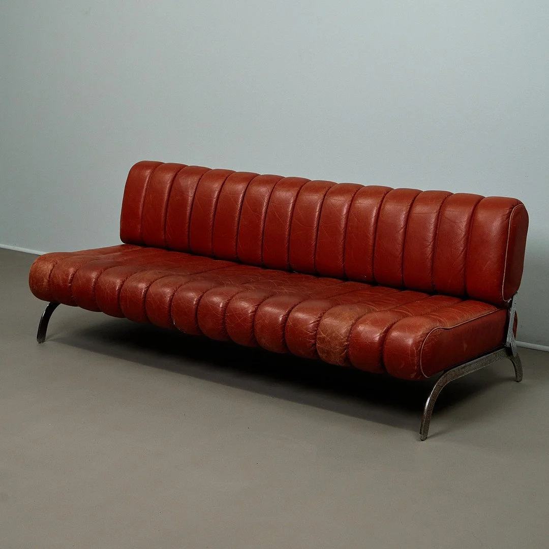 KARL WITTMANN. Sofa/ daybed, Independence, leather, Austria, designed around 1963