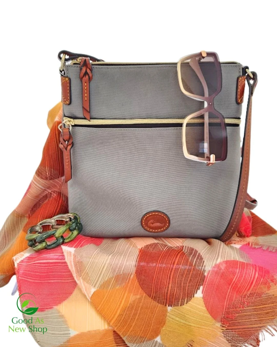 Bring a spring to your step with stylish, brand name finds. Stop by every Wednesday to accessorize your style. #shopsecondhand #goodasnewshopsherborn #sherborn #dooneyandbourke #bostonconsignment