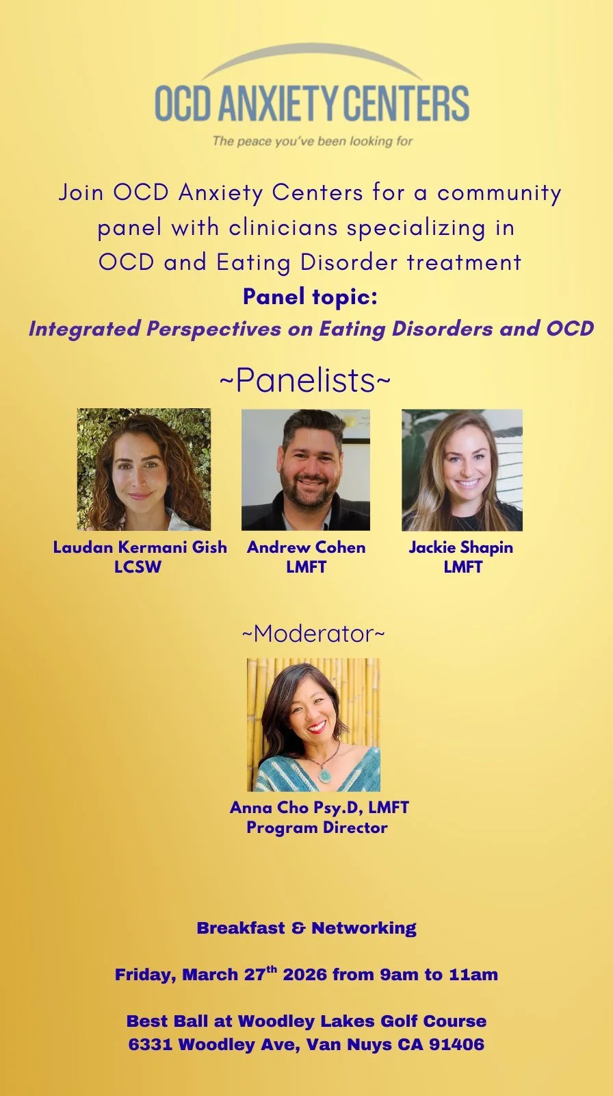 OCD and Eating Disorders: A Clinician Panel Discussion