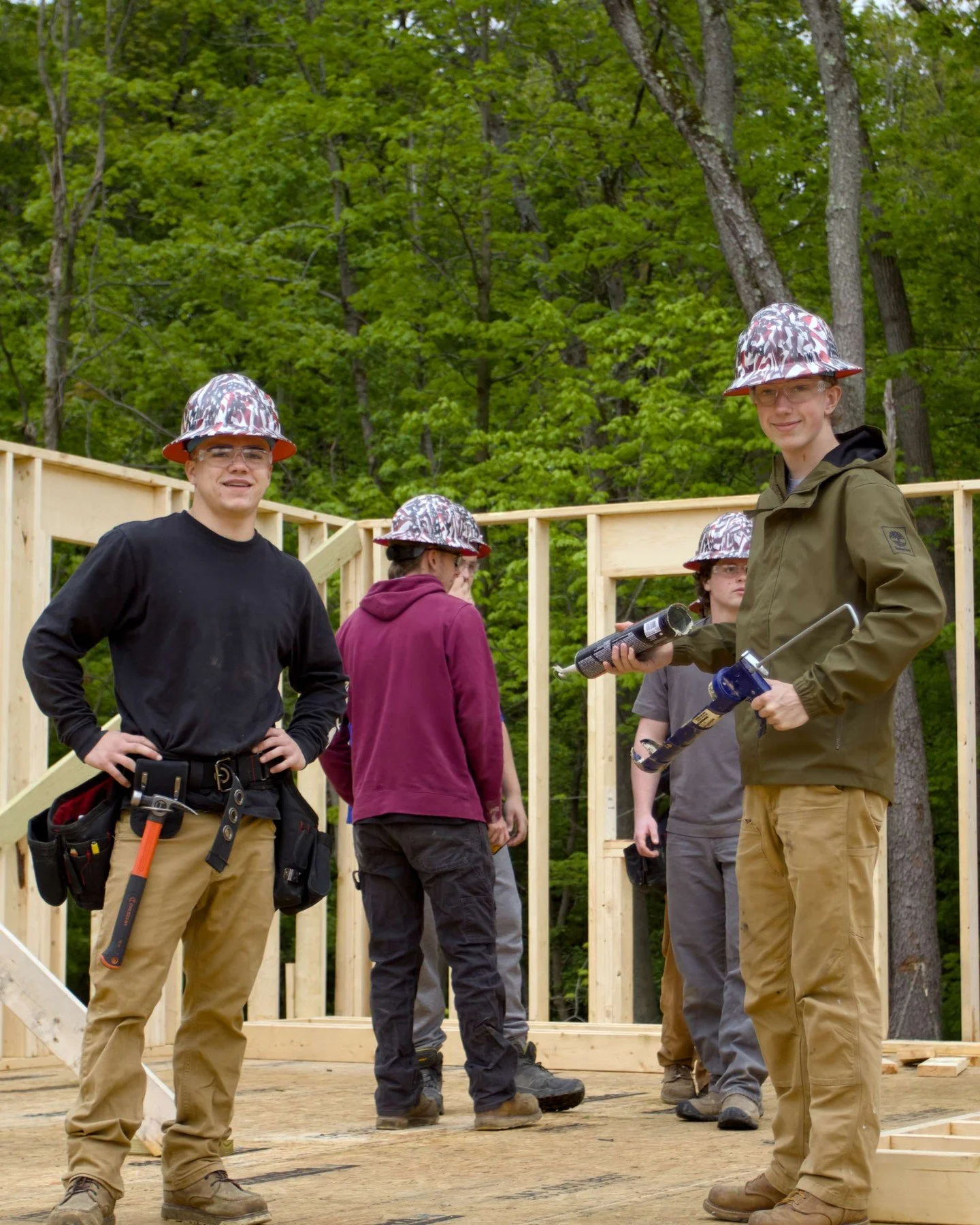 Students in @swtechvt&rsquo;s Building Trades program spent the spring semester helping build a new home in Bennington, from the ground up. 🏡

They started in the school&rsquo;s workshop, building the home&rsquo;s wall panels. Then they moved onto t