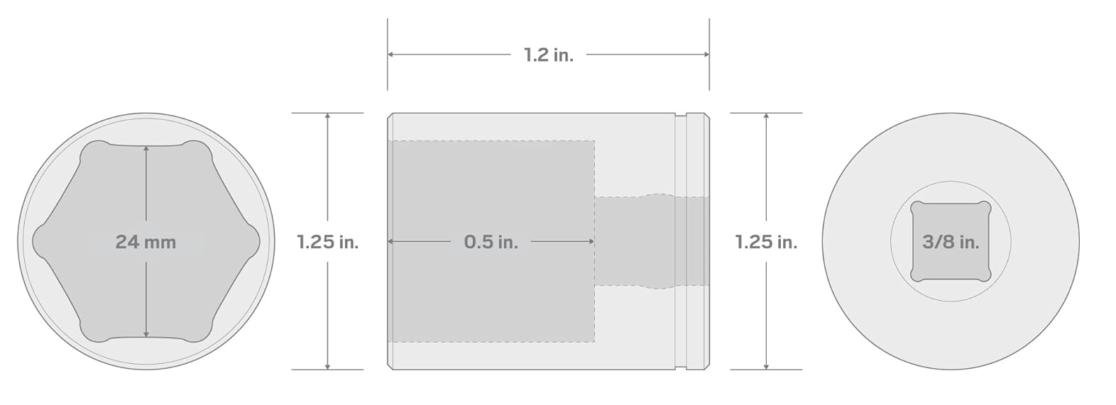 24mm socket dimensions