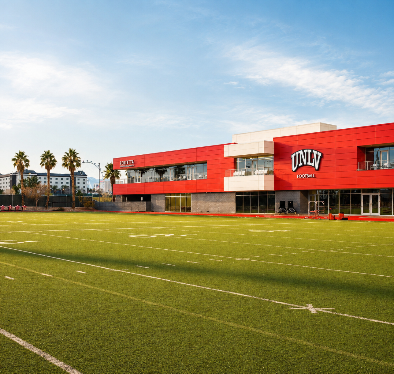 Fertitta Football Training Complex at UNLV. Architect of Record Klai Juba Wald.