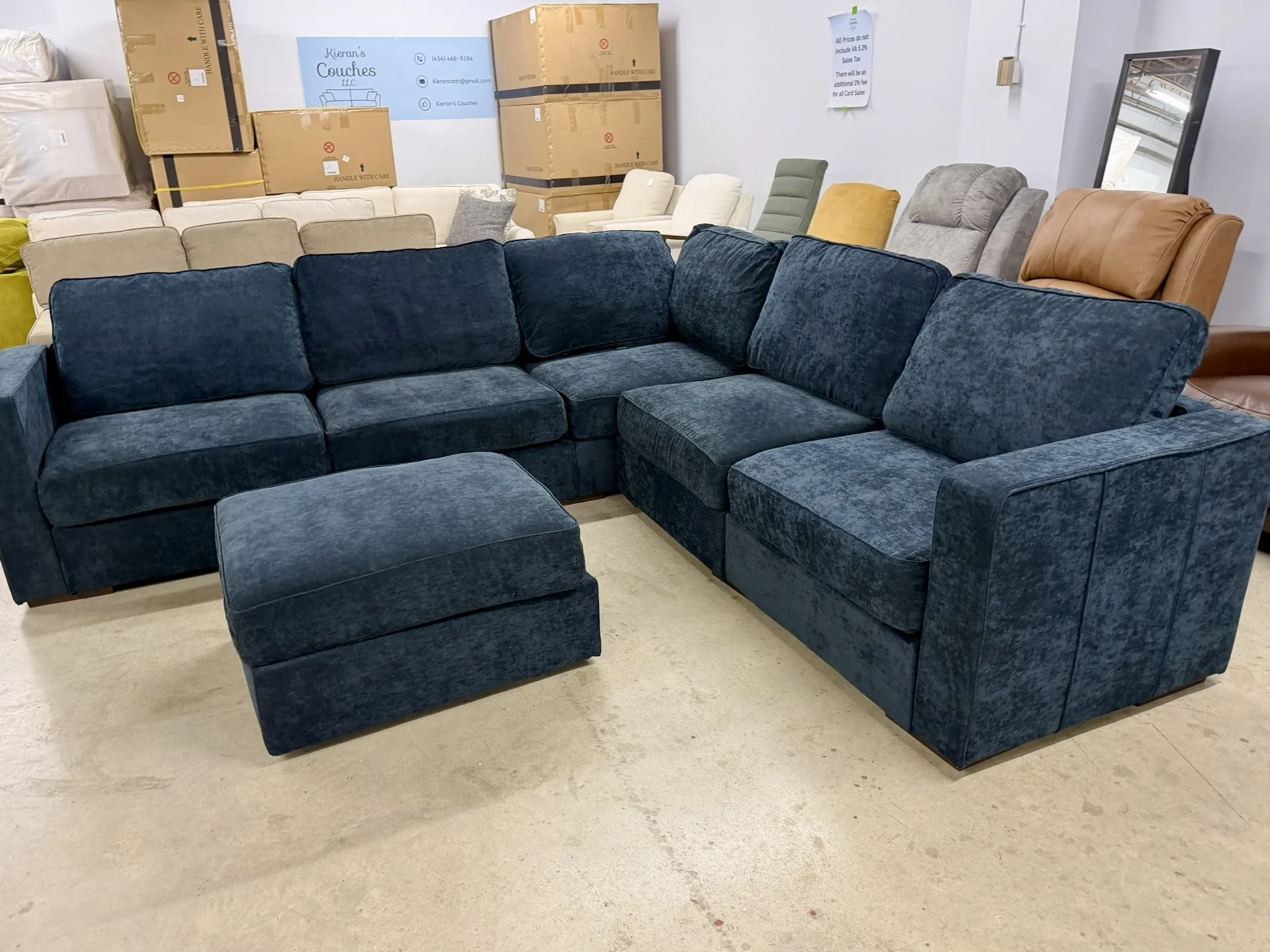 Lovesac Sectional - 6 Seats 8 Sides