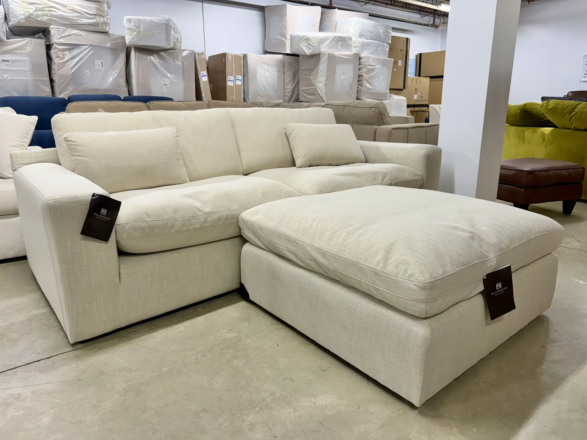 Cloud Sofa with Ottoman