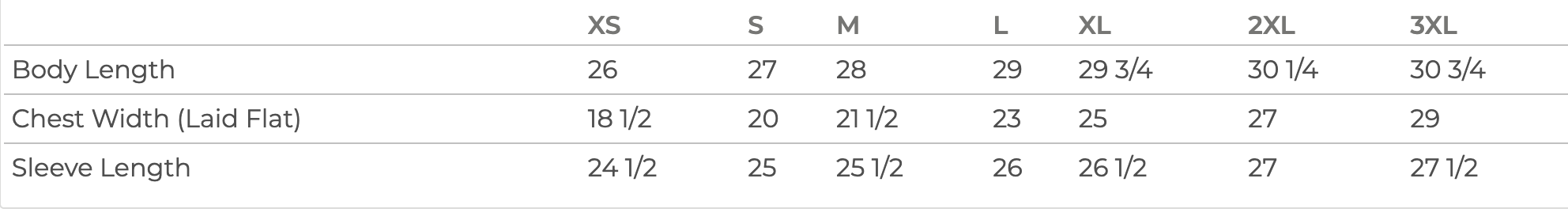 sweatshirt specs and more info