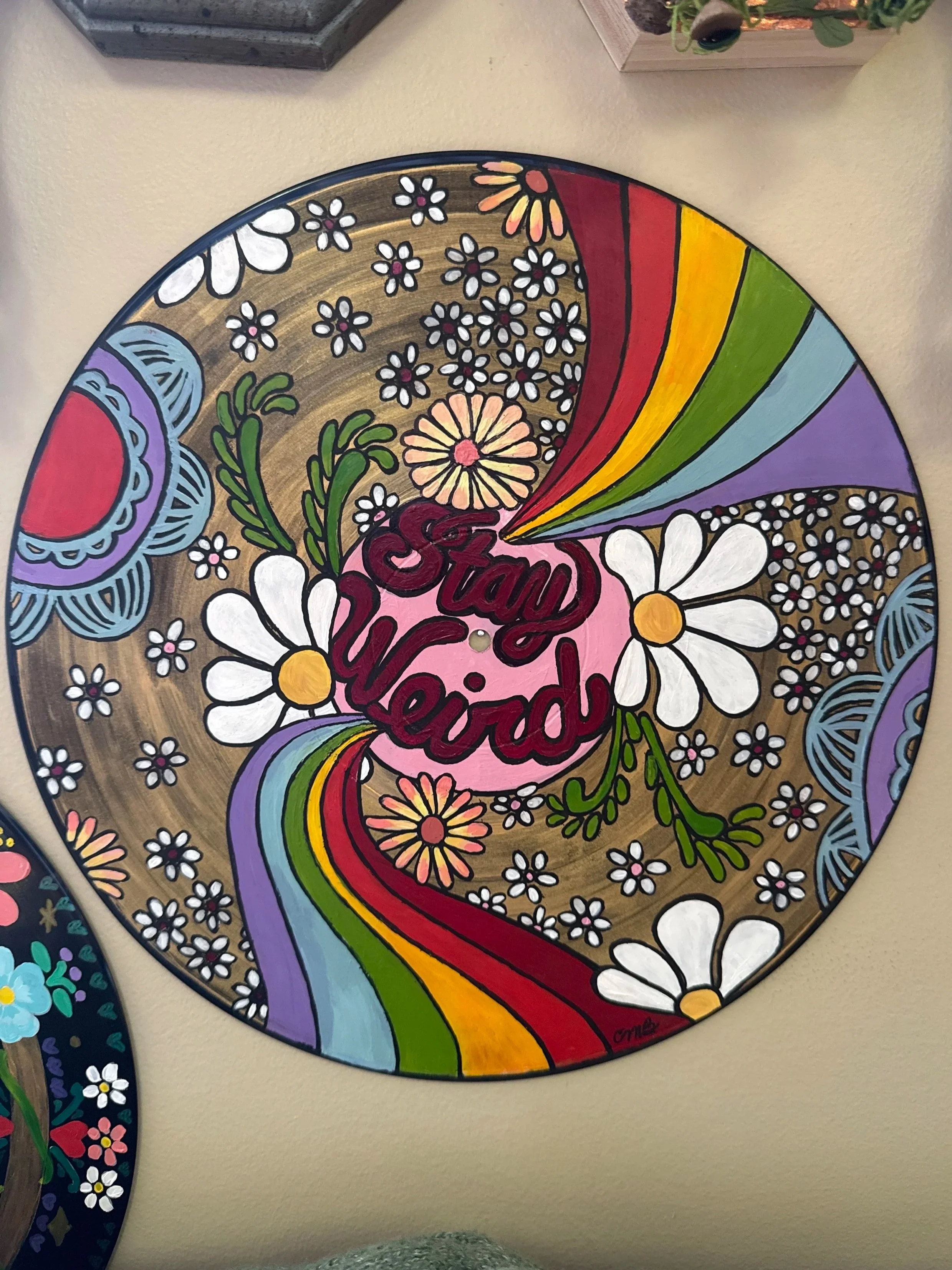 Makers Monday- Painted Record Albums