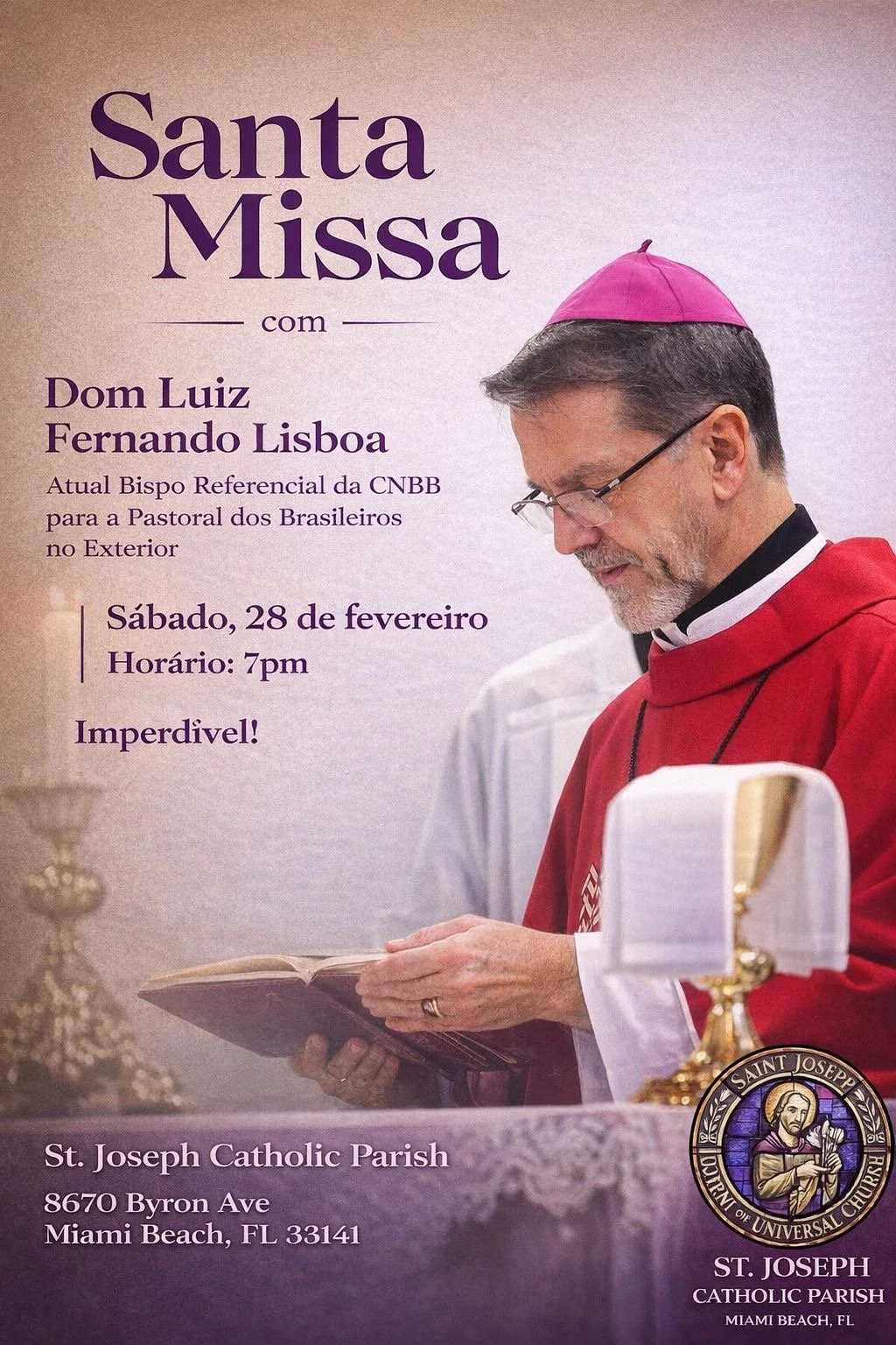 Visita de um bispo do Brasil