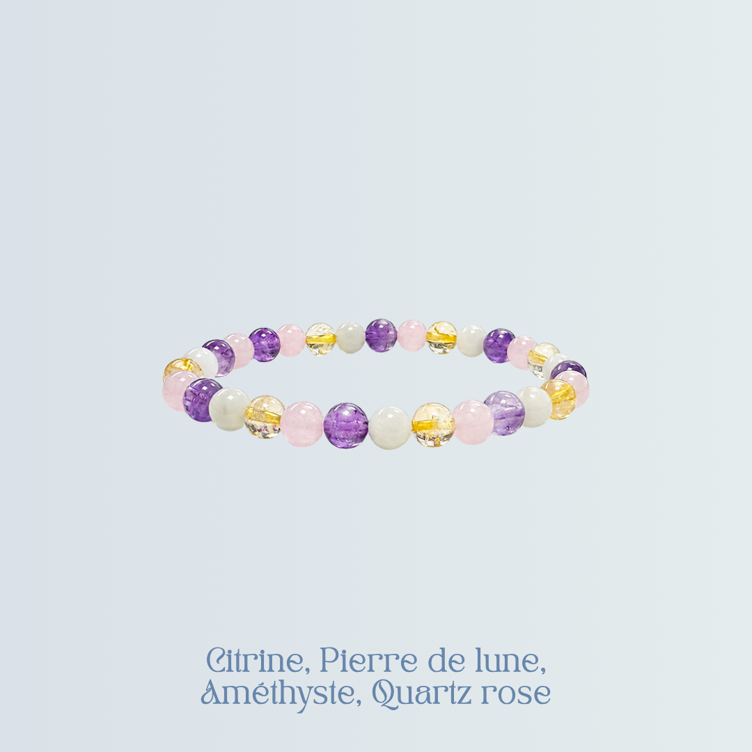 Bracelet Citrine, Pierre de lune, Améthyste, Quartz rose.png