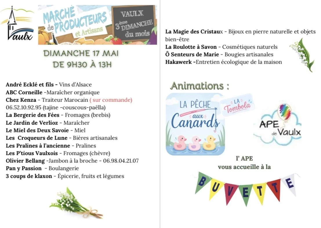 Marché de Vaulx - 74 Haute-Savoie
