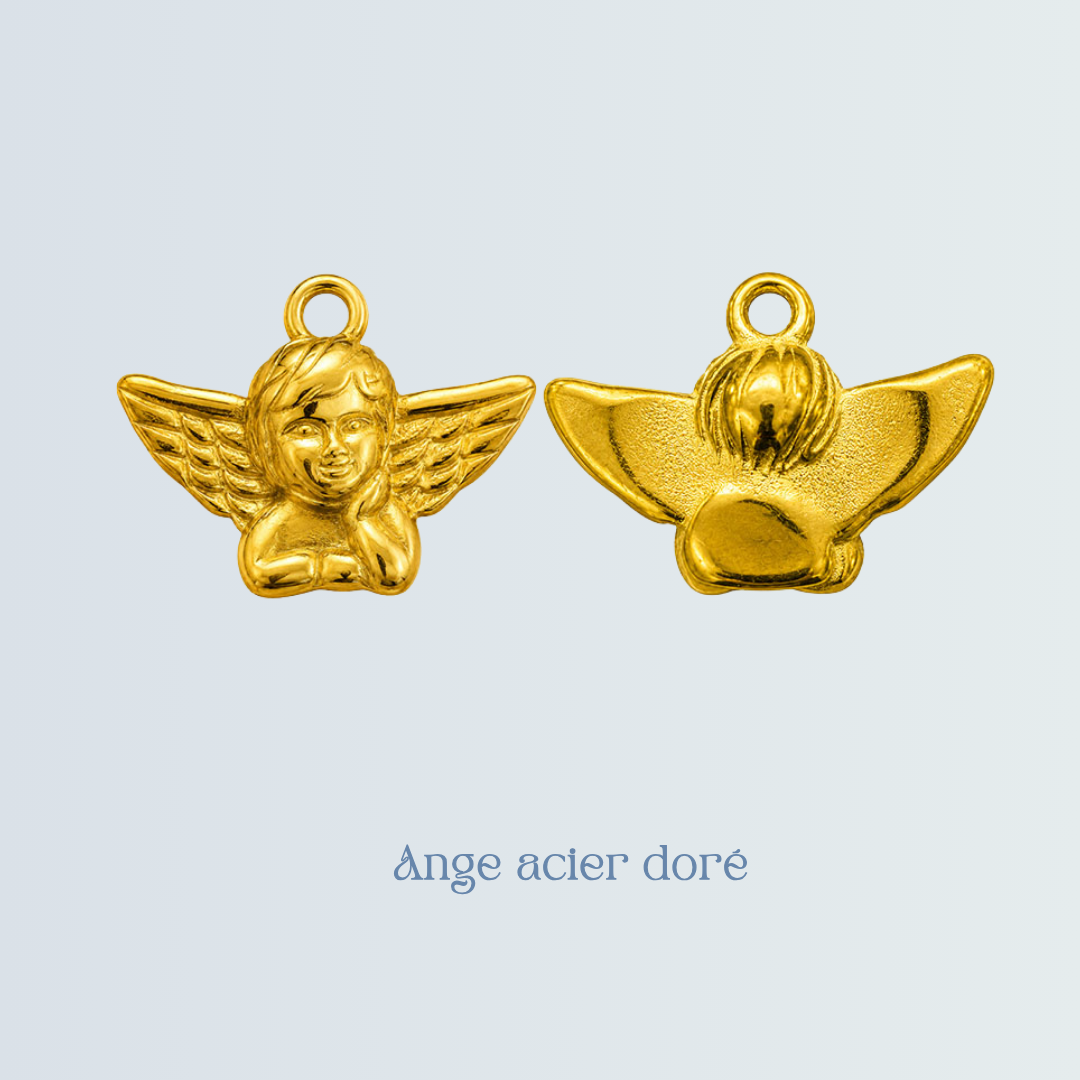 Breloque Ange acier doré.png