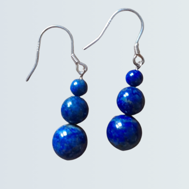 Boucles d’oreilles "3 perles"