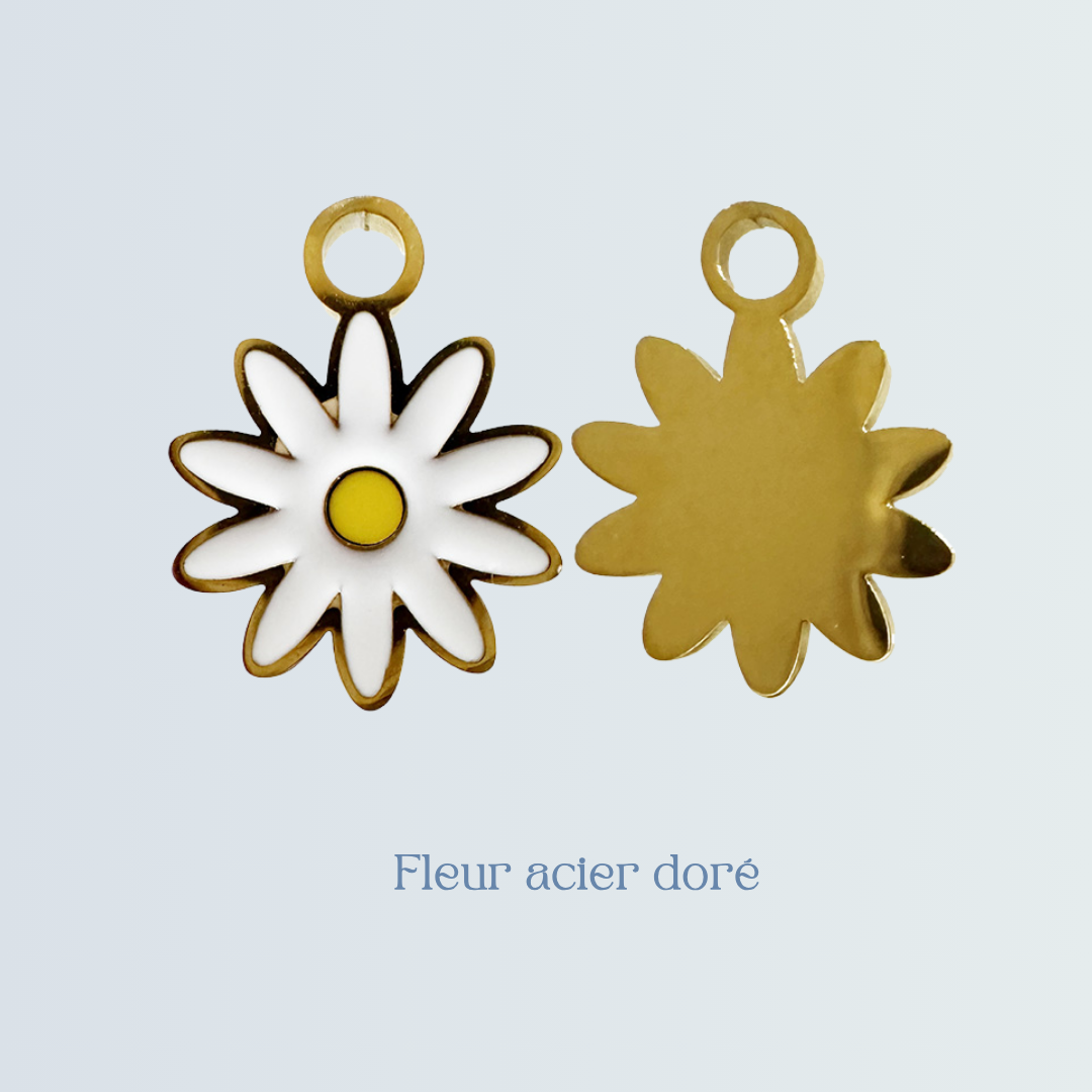 Breloque Fleur acier doré.png