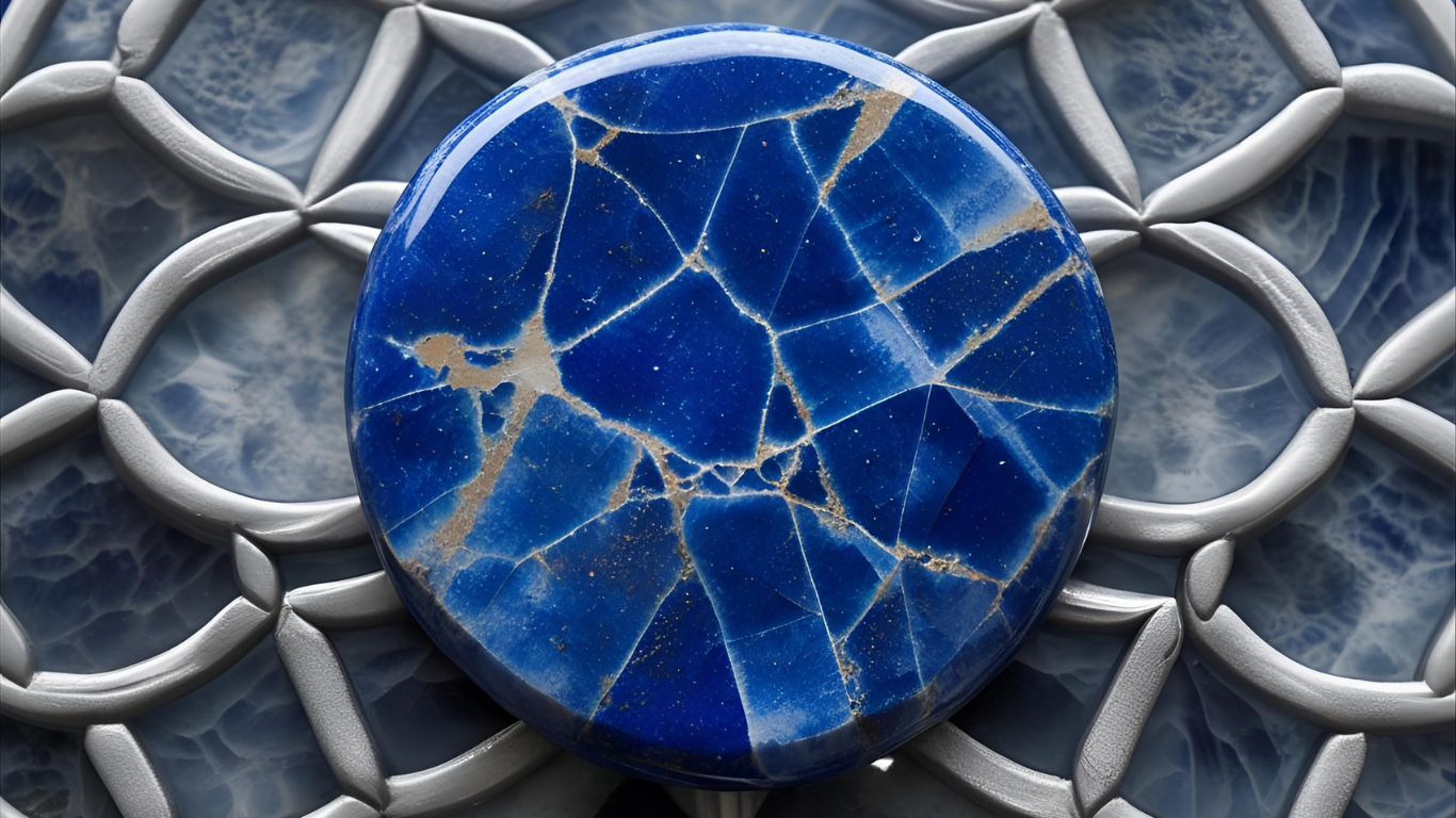 Pierre Lapis lazuli fleur de vie purifie