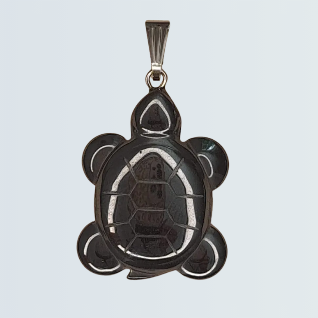 Pendentif "Tortue" en Hématite
